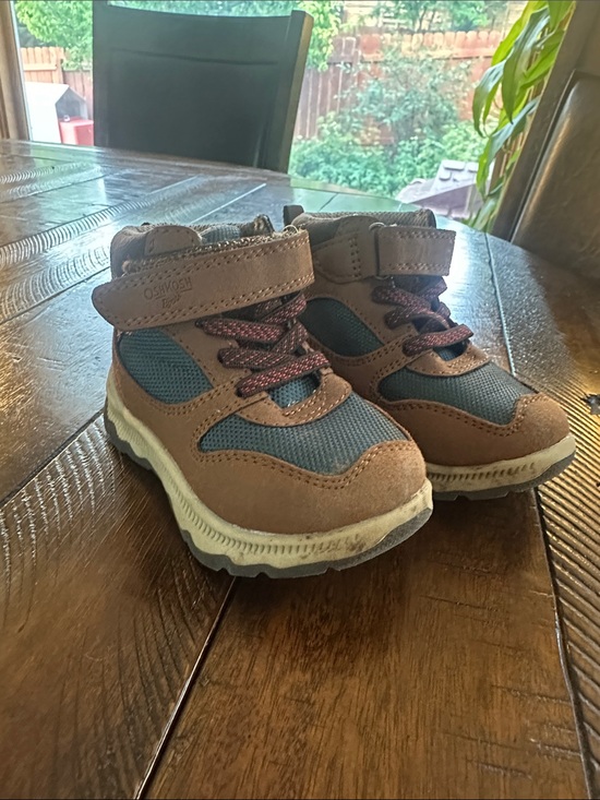 OshKosh B'gosh Other - OshKosh B'gosh Brown and Blue Kids Outdoor Boots
